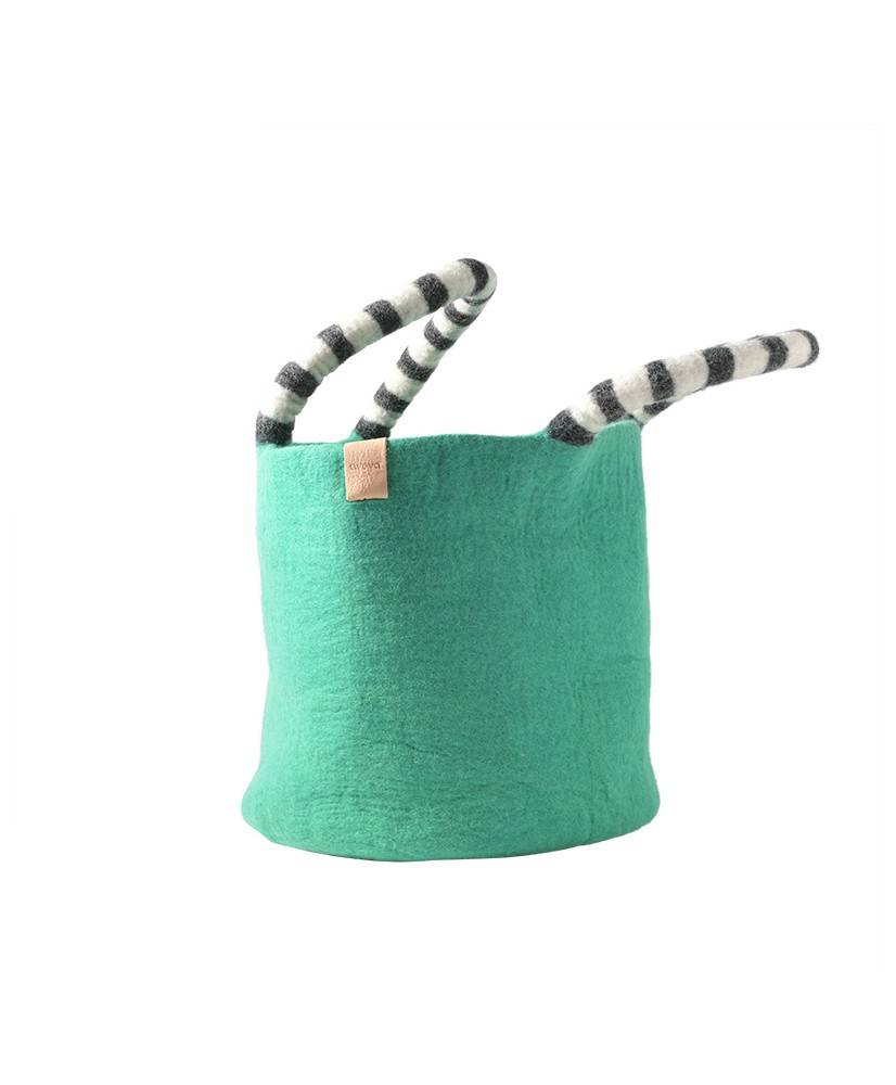 AVEVA Panier en laine - Vert