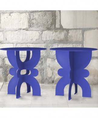 Duo de Tables Nar et Sar en métal